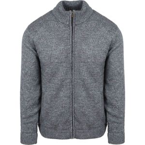 Steppin' Out Vest Melange Blauw Grijs - Maat XL - Heren - Vest met rits voor Mannen