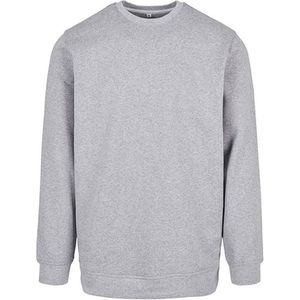 Basic Crewneck Sweater met ronde hals Heather Grey - S