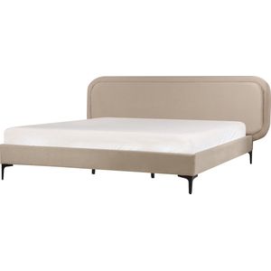 SUZETTE - Tweepersoonsbed - Beige - 180 x 200 cm - Polyester