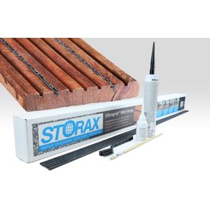 set Storax Ultragrip Antislip Mini-strip - 28 strips van 5 x 1000 mm (incl. tools, primer en kit) - antislipstrips