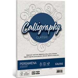 Perkament 50 vel A4 90 g/m2 inkjet kleur Wit PERGAMENA Calligraphy Bianco 01 FAVINI