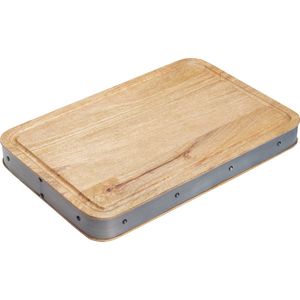 KitchenCraft Industrial Kitchen handgemaakte houten hakblok/snijplank - 48 x 32 x 5 cm (19 ""x 12,5"" x 2 "") - rechthoekig