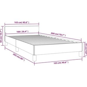 VidaXL-Bedframe-met-hoofdbord-kunstleer-crèmekleurig-100x200-cm