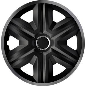 NRM FAST LUX - wieldoppen 14"" - Set van 4 stuks - grafiet