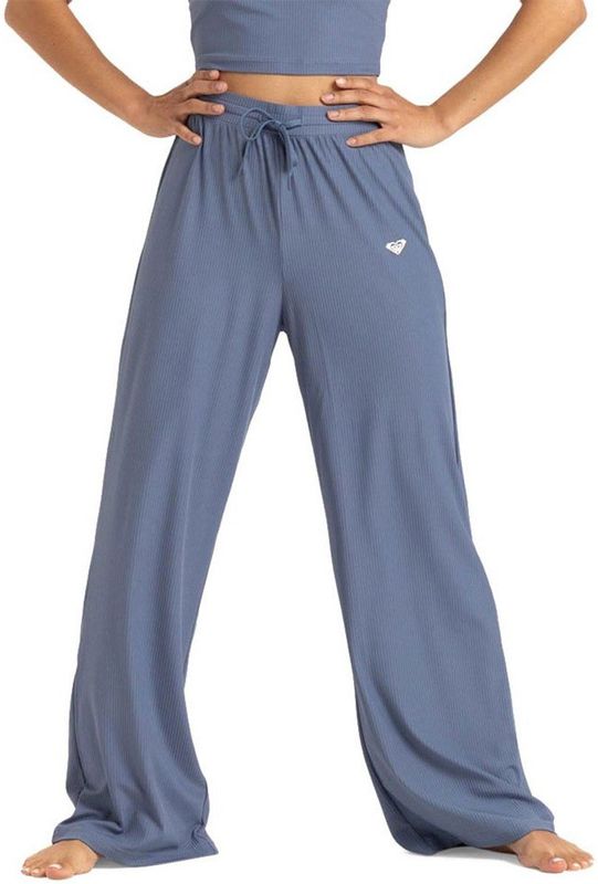Roxy Rib Wide Broek Blauw L Vrouw