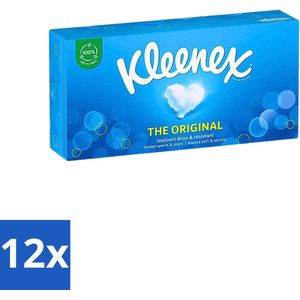 Kleenex - Tissues - The Original - Voor Dagelijks Gebruik - 72 stuks per verpakking - Voordeelverpakking - 12 stuks