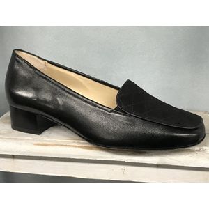 Hassia - Pumps - zwart - Maat 42 / UK 8 - model Verona H - Leer - ( Valt Groot uit als 42,5 ) dames schoenen