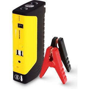 Golermo® Jump Starter & Powerbank 12800mAh | 12V 400A Peak | Voor Auto, Motor & Boot | LED Zaklamp + Veiligheidshamer