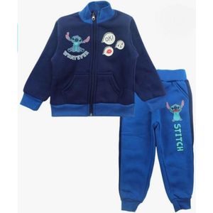 Disney Lilo en Stitch Winterjas - Blauw - Fleece gevoerd - Maat 98