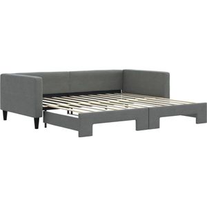 vidaXL-Slaapbank-met-onderschuifbed-100x200-cm-stof-donkergrijs