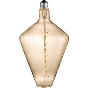 Lucande - E27 LED-lamp - Glas, metaal - E27 - amber