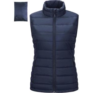 Gewatteerd Dames Vest - Opvouwbaar Sportvest voor Wandelen en Kamperen