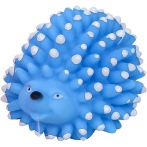Nobleza Hondenspeeltje - speelgoed voor honden - piepspeelgoed - vinyl - Egel - rubber - Blauw