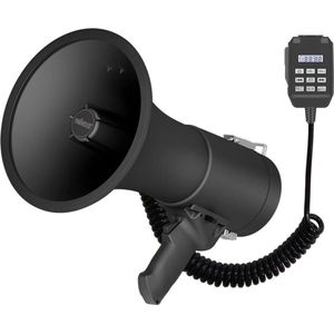 Velleman - MP66S - Megafoon - Mat Zwart - ABS - 50W