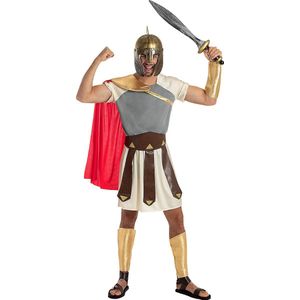 Funidelia | Gladiatorkostuum Voor voor mannen  Rome, Gladiator, Centurion, Cultuur & Tradities - Kostuum voor Volwassenen Accessoire verkleedkleding en rekwisieten voor Halloween, carnaval & feesten - Maat S - M - Bruin