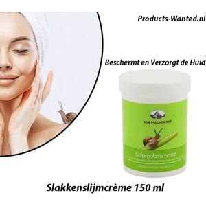2 Potten Slakkenslijmcrème 150 ml – Beschermt en Verzorgt de Huid