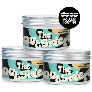 doop The Outsider 3X 100ml - Wax - Voordeelverpakking - Haarverzorging - Super sterke Hold - Shaping Mud