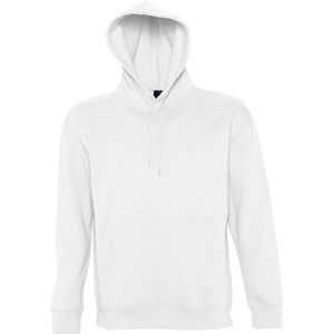 SOLS Slam Unisex Hooded Sweatshirt / Hoodie (Wit)