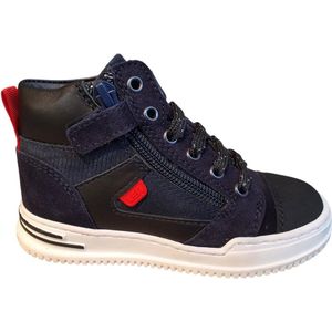 LEF - LF20251270 - Halfhoge Veterschoen - Blauw - Leder