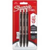 Sharpie S-Gel | Gelpennen | Medium punt (0,7 mm) | Zwarte inkt | 3 stuks