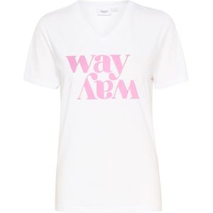 Saint Tropez ElkeSZ V-Neck T-Shirt Dames T-shirt - Maat M