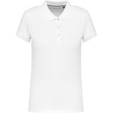Kariban - Damespolo K2001 - Wit - Korte Mouwen - Supima® Katoen