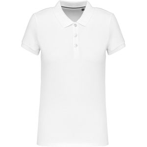 Kariban - Damespolo K2001 - Wit - Korte Mouwen - Supima® Katoen