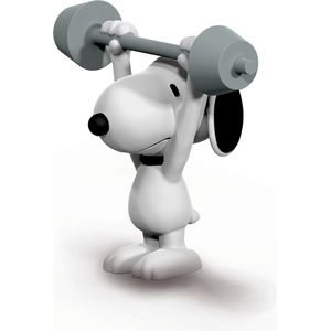 Peanuts - Snoopy Gewichtheffer speelfiguurtje ca. 5,5 cm Schleich