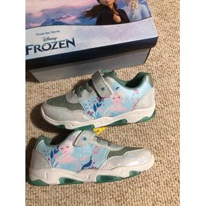 Frozen sneakers - schoenen - licht - glitters - groen - Elsa - maat 32
