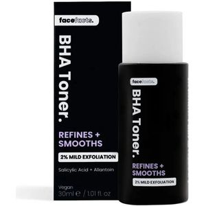 Facefacts. BHA toner - 30ml - 2% salicylzuur voor milde exfoliatie - kalmeert en reinigt - vegan