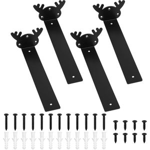 My Ninki ® Stijlvolle Zwarte Zwevende Plankdragers voor Stabiele en Onzichtbare Wandmontage