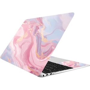 Roze marmeren laptop skin sticker - 12 tot 15,6 inch, waterdicht en krasbestendig