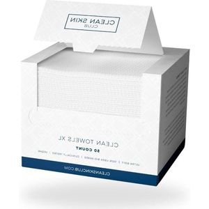 Schone XL handdoeken - biologisch afbreekbaar - make-upverwijderend - dermatologisch getest - 2-pack - 100CT