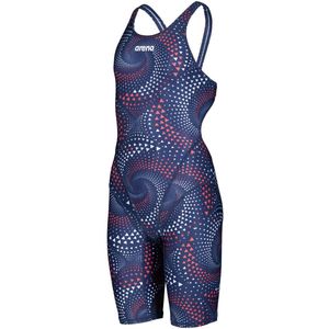 Arena Meisjes Badpak Met Pijpjes Team Blauw/Rood