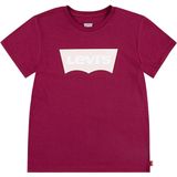 Levi's Lvg Batwing Tee T-shirt voor babymeisjes, Klassieke rode pruim, 8-9 Jaar