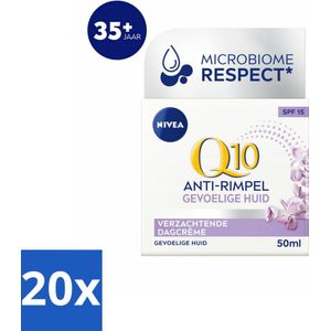 NIVEA – Dagcrème – Q10 Power Sensitive SPF 15 – 50 ml - Bulkverpakking - 20 stuks