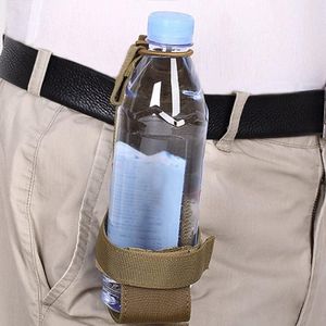 Tactical Adjustable Military Nylon Water Bottle Holder with Molle Strap, Portable for Mountaineering, Hiking, Cycling