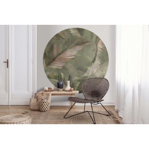 Behangcirkel 60cm Tropische bladeren