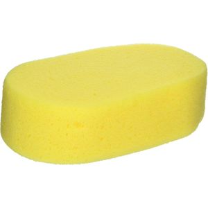Rojafit Bad- en Douche Spons - Geel - Afmeting: 14,5 cm x 9 cm x 5 cm.