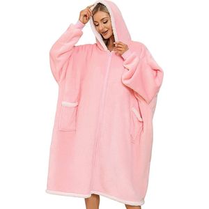 blanket sweatshirt - hoodie - dekensweatshirt Winter deken - Fleece dekentje - Hoodie Blanket -warm en gezellig, draagbaar, lang sweatshirt