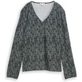 TOM TAILOR T-shirt met lange mouwen voor dames, 39082 - Onregelmatig Moss Graphic Design, XL