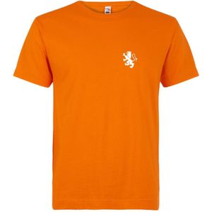 Cadeautip! T-shirt WK voetbal | Oranje T-shirt | EK voetbal shirt | Man T-shirt - witte opdruk
