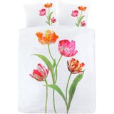 Papillon Tulip Dekbedovertrek - Tweepersoons - 200x200/220 cm - Wit