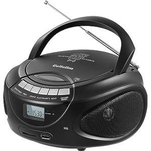 Draagbare CD Speler Boombox met Bluetooth, AM/FM Radio en Hoofdtelefoonaansluiting - Ideaal voor Thuis en Cadeaus