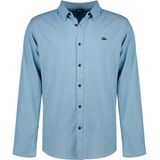 Quiksilver - Mw Premium Stretch - Overhemd - Blauw - Lange Mouwen