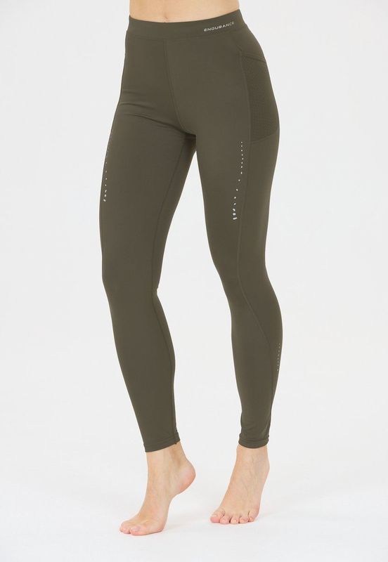 Endurance - Lindysa - Tights - Zwart - 4-way stretch - Met Zijzakken