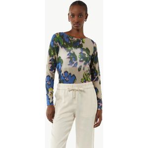 comma - T-Shirt - Lange Mouwen - All-over Print