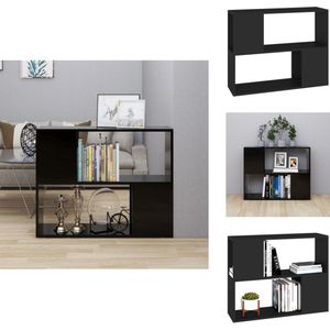 vidaXL Tv-meubel - Tv-meubels - Tv Meubel - Tv Meubels - Tv-meubel 80x24x63 cm bewerkt hout zwart