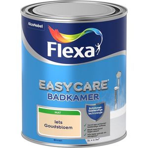 Flexa Easycare Muurverf - Badkamer - Mat - Mengkleur - Iets Goudsbloem - 1 liter