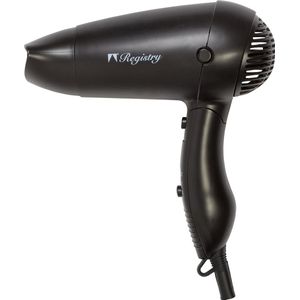 Registry Reisföhn - 1500 Watt - Zwart - 3 Snelheden - Inklapbaar - 1.75 meter snoer